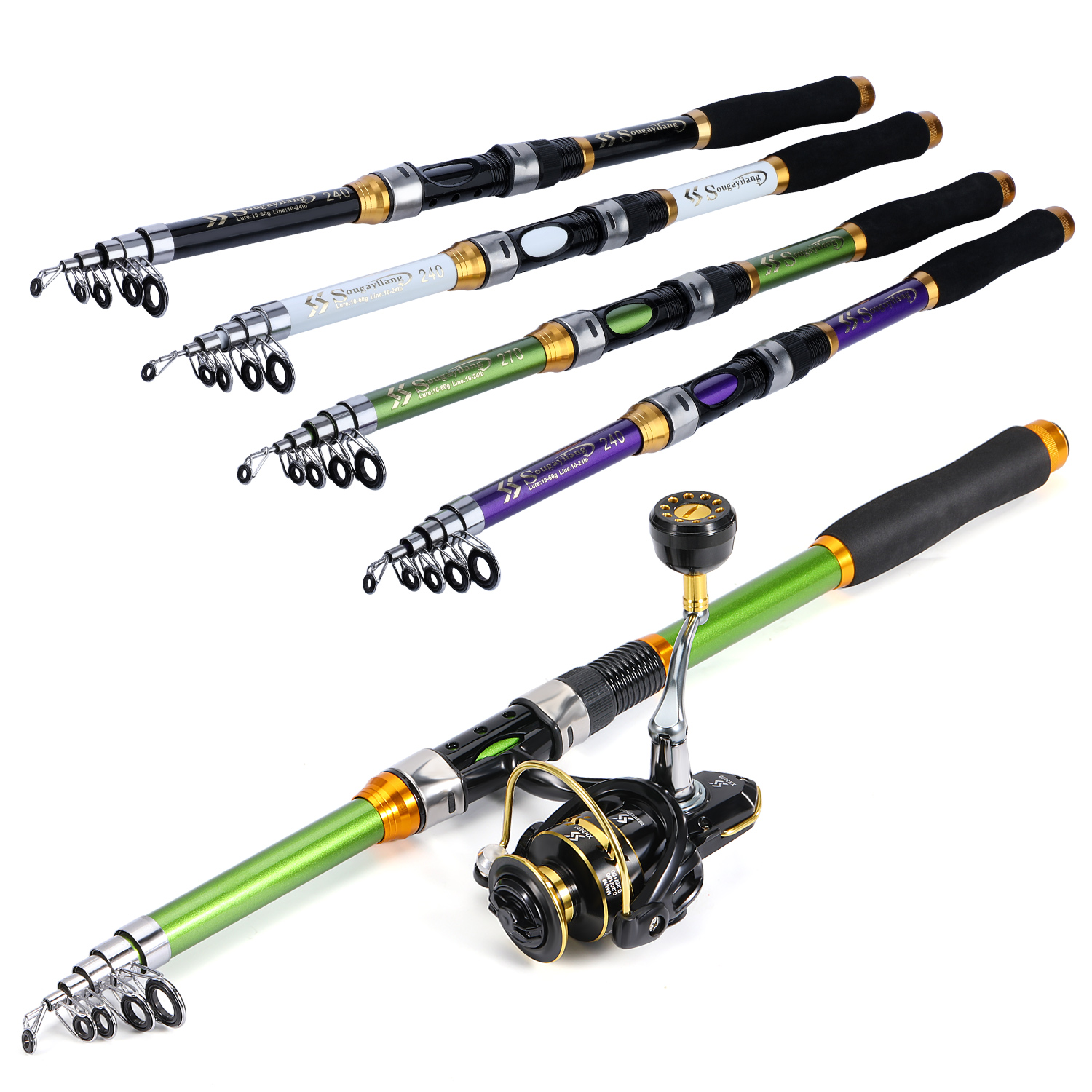 ชุดคันเบ็ดและรอกสำหรับตกปลาแบบ - Fishing Rod Spinning บทวิจารณ์และราคา