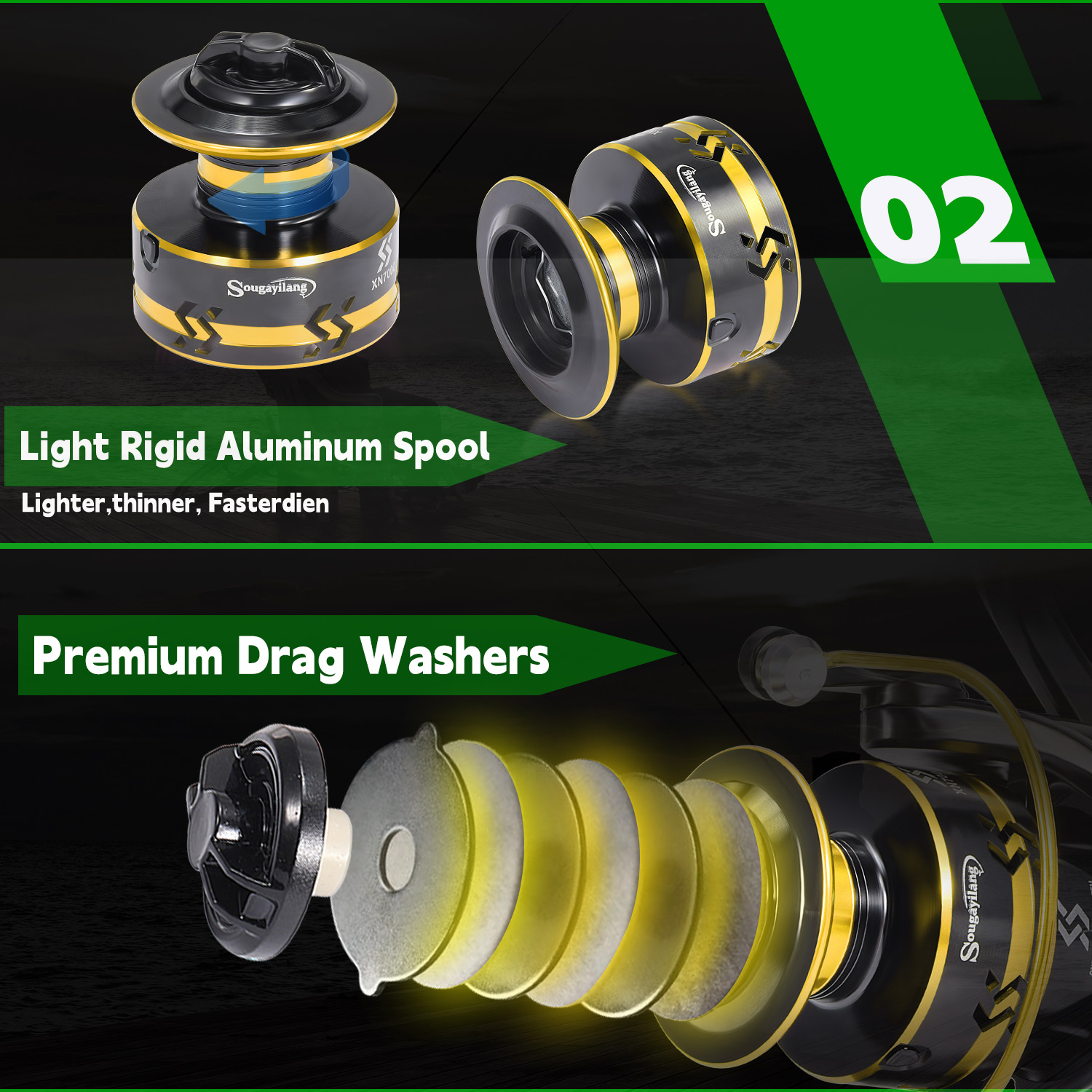 ชุดคันเบ็ดและรอกสำหรับตกปลาแบบ - Fishing Rod Spinning บทวิจารณ์และราคา